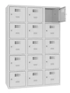 Szafki BHP - Pojemna szafa SMS 435 ze skrytkami dla uczniów - miniaturka - grafika 1