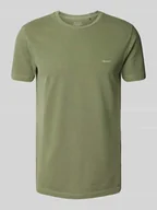 Koszulki męskie - T-shirt z wyhaftowanym logo - miniaturka - grafika 1