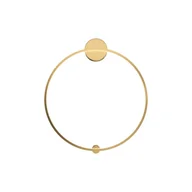 Lampy ścienne - Kinkiet ścienny Halo mosiężno-złoty LED 47W 4000K 2300lm wym: 80 x 80 x 80 cm aluminium IP20 Maytoni - miniaturka - grafika 1