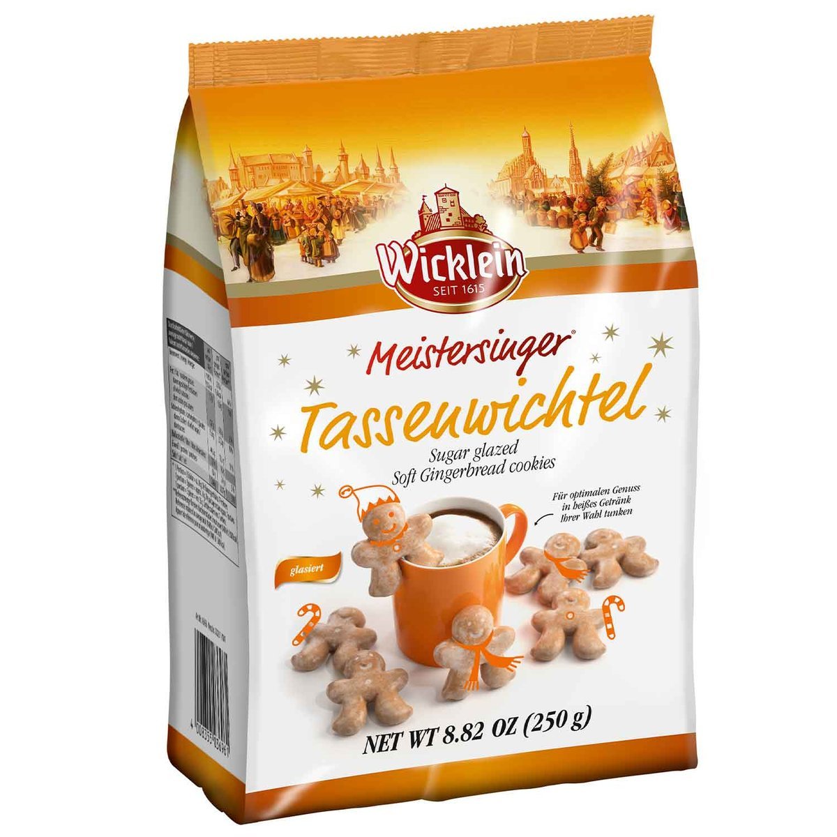 WICKLEIN mini glazurowane pierniczki na kubek 250g