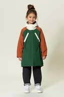 Kurtki i płaszcze dla dziewczynek - Gosoaky kurtka przeciwdeszczowa dziecięca kolor zielony - miniaturka - grafika 1