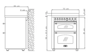 Kuchenka elektryczna Kuchnia indukcyjna LOFRA DOLCEVITA 70 NERO MATT RNMUD76MFTE/4I/Chrome - Kuchenki elektryczne - miniaturka - grafika 6
