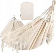 Hamaki - GALAXIA HAMAK OGRODOWY BOHO 2 OSOBOWY DUŻY Turystyczny DWUOSOBOWY XXL 270x150 - miniaturka - grafika 1