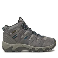 Buty trekkingowe damskie - Trekkingi Keen Headout Mid Wp Steel 1028307 Szary - miniaturka - grafika 1