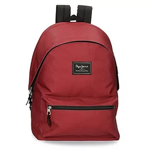 Pepe Jeans Aris Plecak na laptopa + piórnik szkolny, różne kolory 31x44x15 cm Poliester 23,87L Poliester, Czerwony, 31 x 44 x 17.5 cm, plecak - Torby na laptopy - miniaturka - grafika 1