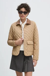 Tommy Hilfiger kurtka damska kolor beżowy przejściowa WW0WW43127 - Kurtki damskie - miniaturka - grafika 1
