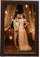 Ramki na zdjęcia - Brązowa ramka na zdjęcie 15x23 Aura - miniaturka - grafika 1