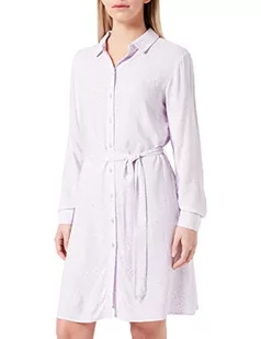 Vila Damska sukienka bluzkowa, pasek w talii –, Pastel Lilac/Aop: sally, 44 - Sukienki - miniaturka - grafika 1