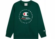 Bluzy dla dziewczynek - Bluza dziecięca bez kaptura CHAMPION zielona, rozmiar XXL - miniaturka - grafika 1