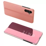 Etui i futerały do telefonów - Clear View Case etui Samsung Galaxy A54 5G pokrowiec z klapką różowe - miniaturka - grafika 1