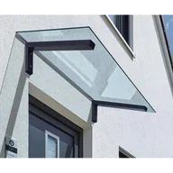 Daszki nad drzwi - Gutta Zadaszenie PT/SE Szkło VSG 35 x 80 x 140 cm antracyt - miniaturka - grafika 1