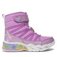 Buty dla dziewczynek - Śniegowce Skechers Sweetheart Lights 302661L/LVTQ Różowy - miniaturka - grafika 1