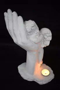 Świecznik anioł na ręce - Świeczniki - miniaturka - grafika 1