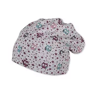 Czapki damskie - Sterntaler Wende-Slouch-Beanie Cappellopello Czapka z dzianiny dla niemowląt, Szary (Srebrny 513), 41 - miniaturka - grafika 1