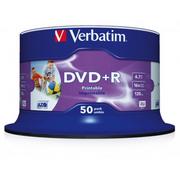 Nośniki danych - Verbatim DYSKI DVD+R 4.7GB 16x printable 50PK DVD+RVERB 43512 50P - miniaturka - grafika 1