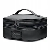 Kosmetyczki, organizery i kuferki - PUCCINI Kosmetyczka Damska Podróżna Kuferek Organizer Czarna QML015-1 - miniaturka - grafika 1