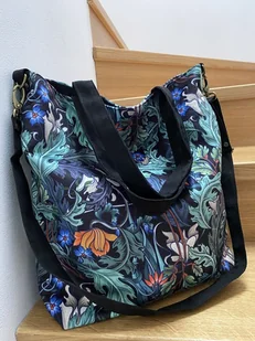 Torba na ramię XXL - print zaczarowany ogród - Torebki damskie - miniaturka - grafika 1