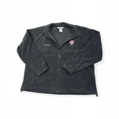 Bluzy męskie - Rozpinana czarna polarowa bluza męska Columbia XXL - miniaturka - grafika 1