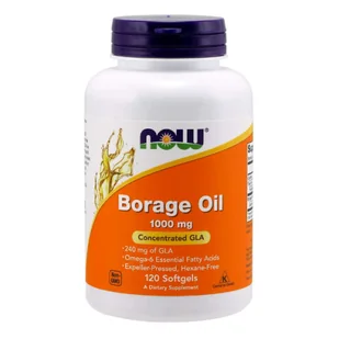 Now Foods NOW Borage Oil 1000mg 120caps - Witaminy i minerały - miniaturka - grafika 1