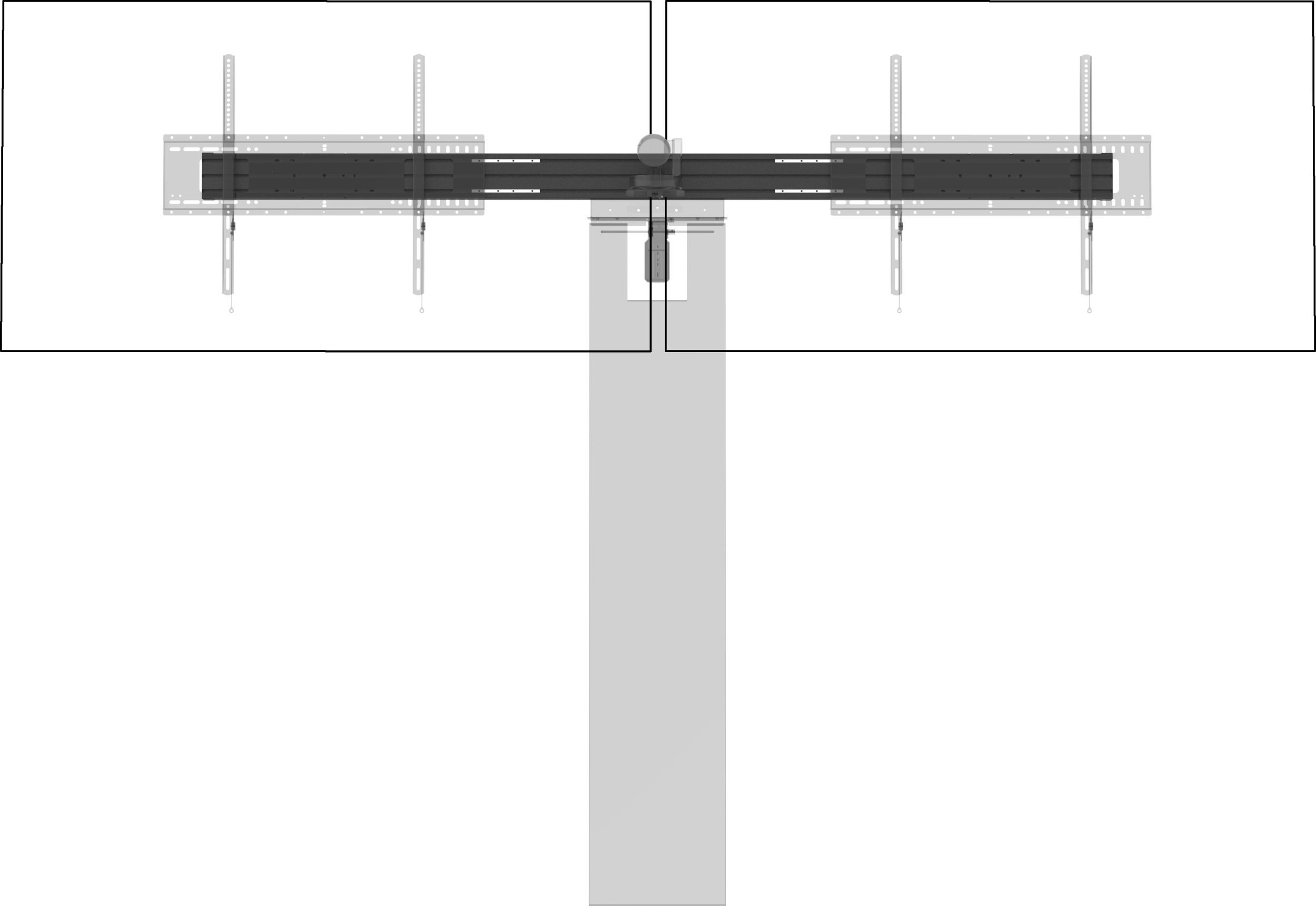Vision VFM-F50 Dual Display Rail - LEBENSLANGE GARANTIE