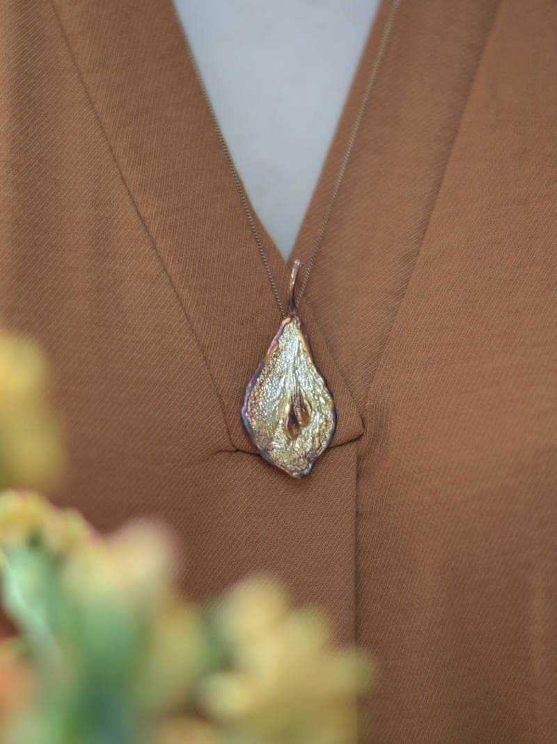 Broszka - Gruszka brąz II