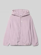 Swetry dla dziewczynek - Bluza rozpinana z kapturem i wpuszczanymi kieszeniami - miniaturka - grafika 1