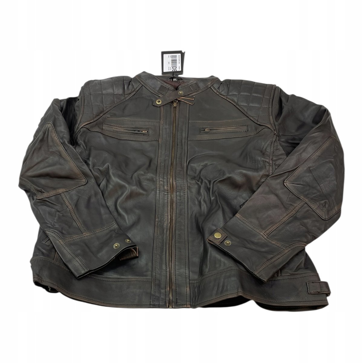 Skórzana kurtka męska Real Leather 3XL