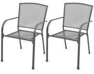 Meble ogrodowe - Zestaw metalowych krzeseł ogrodowych E1-Z22 - miniaturka - grafika 1