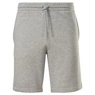 Spodenki damskie - Reebok Męskie szorty z lewej nogawki, średni szary wrzosowy, 2XL, Średni szary wrzos, XXL - miniaturka - grafika 1