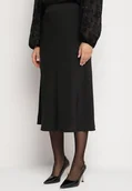 Spódnice - Czarna Klasyczna Spódnica o Rozkloszowanym Kroju Dorilda - miniaturka - grafika 1