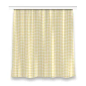 Zasłony - Zasłona z grafiką kolory wzór 150x160 Żółta krata, Fabricsy - miniaturka - grafika 1