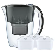 Dzbanki filtrujące - Dzbanek filtrujący Amethyst 2,8 l. + 3 wkłady B100-25 Maxfor czarny Aquaphor - miniaturka - grafika 1