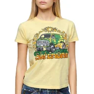Koszulki i topy damskie - Superdry Neon Motor Graphic Fitted T-shirt damski - miniaturka - grafika 1