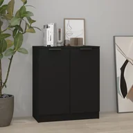 Komody - Komoda, Czarna, 60X30X70 Cm, Materiał Drewnopochodny - miniaturka - grafika 1