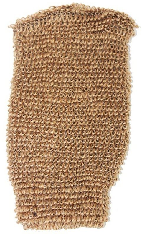 Rękawica do mycia z juty - Brązowa