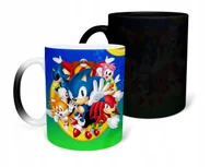 Kubki - KUBEK MAGICZNY Z NADRUKIEM- PREZENT SONIC RÓŻNE WZORY DO WYBORU+ IMIĘ - miniaturka - grafika 1