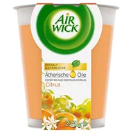 Świece - Air Wick Świeca zapachowa XL w słoiku – zapach: cytrusy – czas palenia do 40 godzin – zawiera naturalne olejki eteryczne – świeca zapachowa 220 g - miniaturka - grafika 1