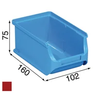 Skrzynki i torby narzędziowe - Allit pojemnik ProfiPlus nr 2, czerwony 102x160x75mm (456205) - miniaturka - grafika 1
