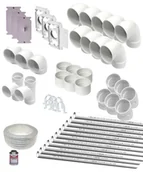 Akcesoria do odkurzaczy - Zestaw instalacyjny na 3 punkty - miniaturka - grafika 1