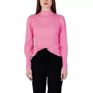 Swetry damskie - ONLY Damski sweter Onlkatia L/S Highneck KNT Noos, Carmine Rose/Szczegóły: melanż, S - miniaturka - grafika 1