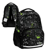 Plecaki szkolne i tornistry - Plecak szkolny młodzieżowy BeUniq Czarny Graffiti Dla chłopca - miniaturka - grafika 1