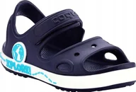 Buty dla dziewczynek - Coqui Sandały dla dzieci Coqui Yogi granatowo-białe 8861-407-2132 22-23 - miniaturka - grafika 1