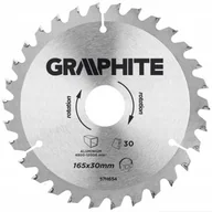Tarcze do pił - Graphite tarcza do drewna 165mm 30 zębów widia do aluminium 57H654 - miniaturka - grafika 1