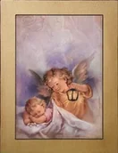 Ikony i obrazy sakralne - Ikona Anioł Stróż 9 x 12 cm - miniaturka - grafika 1