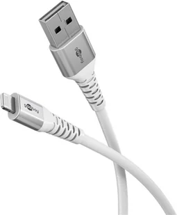 Goobay 74511 kabel Lightning 1 m Biały - Kable USB - miniaturka - grafika 1