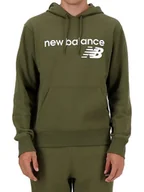 Bluzy męskie - BLUZA męska kangurka bawełnaina NEW BALANCE MT03910DMO dresy z kapturem XL - miniaturka - grafika 1