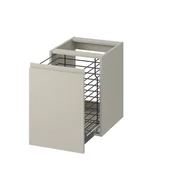 Szafki łazienkowe - Szafka łazienkowa pod blat z koszem na pranie Cersanit Moduo 40 cm kaszmir mat S590-114 - miniaturka - grafika 1