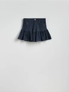 Reserved - Jeansowa spódnica mini - granatowy - Spódnice - miniaturka - grafika 1