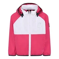 Kurtki i płaszcze dla dziewczynek - LEGO Mädchen Regenjacke Windjacke 5.000 Wassersäule Atmungsaktiv Winddicht LWJochy 206 kurtka, 432 liliowy różowy, 98 - miniaturka - grafika 1