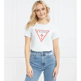 GUESS T-shirt ORIGINAL | Regular Fit - Koszulki i topy damskie - miniaturka - grafika 1